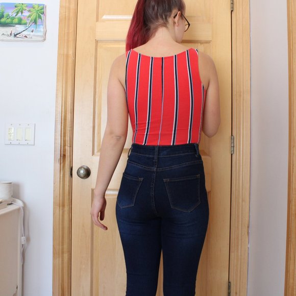 New Striped Bodysuit - Picture 2 of 6